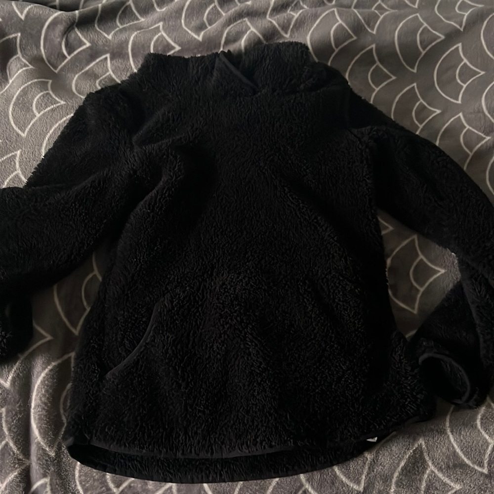 Fluffy black sweater